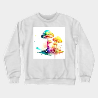 MUSHROOMS WATER COLOR Crewneck Sweatshirt